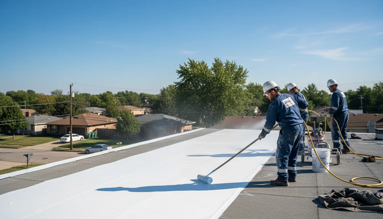 Commercial roof coating in Eland, WI near me